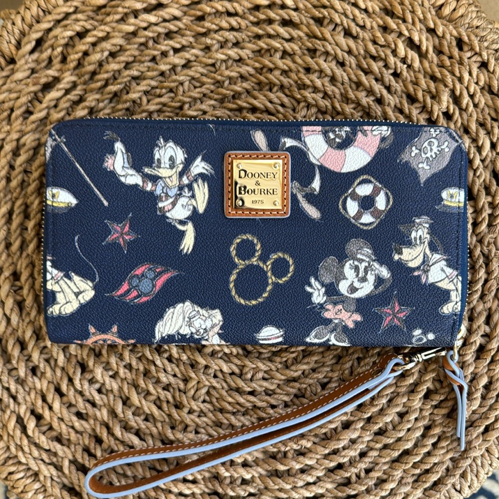 Disney Cruise Line Dooney & Bourke Wristlet Wallet